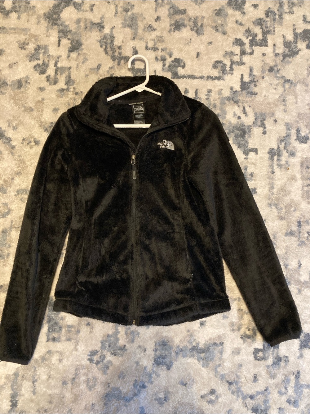 The North Face Black Fuzzy Zip-Up Jacket